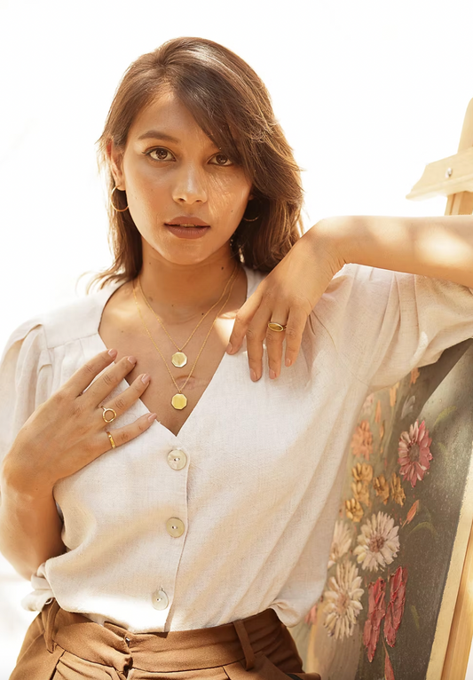 Khmer Octogone Coin Necklace